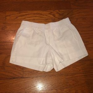 J. Crew white elastic shorts